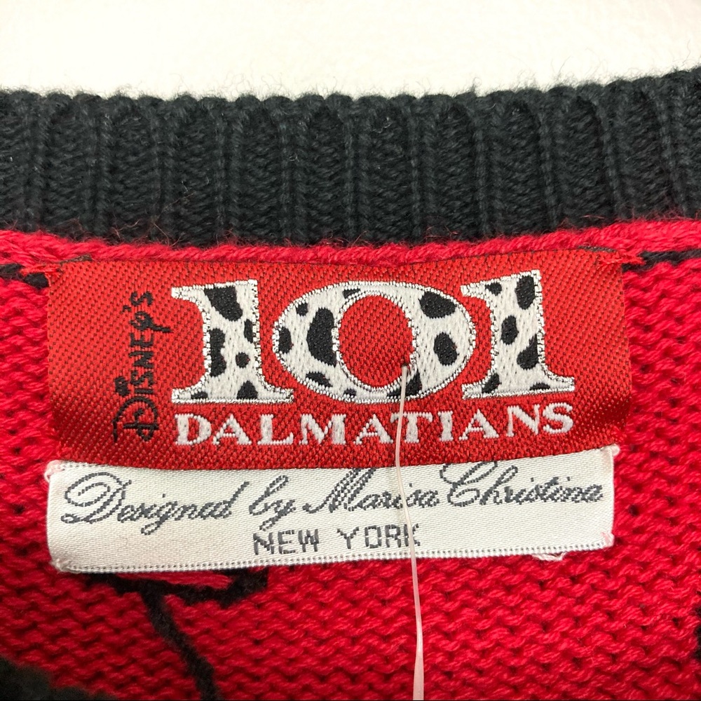 Vintage Disney 101 Dalmatians Sweater Argyle Knit - Picture 7 of 10